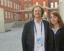 Frédéric Boyer with Anne-Katrin Titze after the show at MoMA PS1: "Every good storyteller is making choices …"